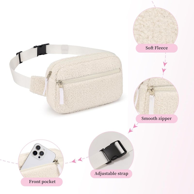 cotmcor Store Valentines Day Gifts for Kids: Fanny Pack Birthday Gift for 5 6 7 8 9 10 11 12 Year Old Teen Girls, Preppy Cute Trendy Stuff Colorblock Crossbody Bag Adjustable Belt Bags for Travel Outdoor - Image 5